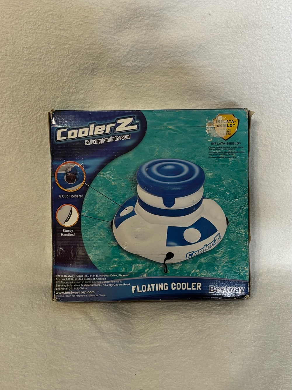 CoolerZ Blue & White Floating Cooler